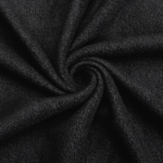 Black Solid Anti-Pill Fleece Fabric